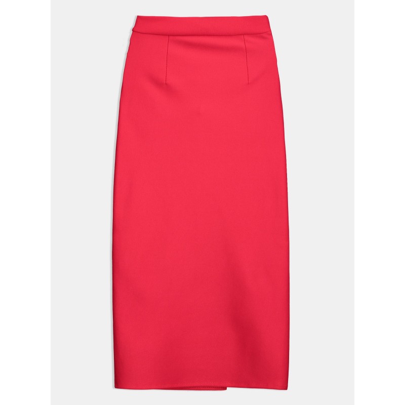 Plain Bodycon Slit Women's Skirt