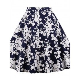 A-Line Floral Print Women's Mini Skirt