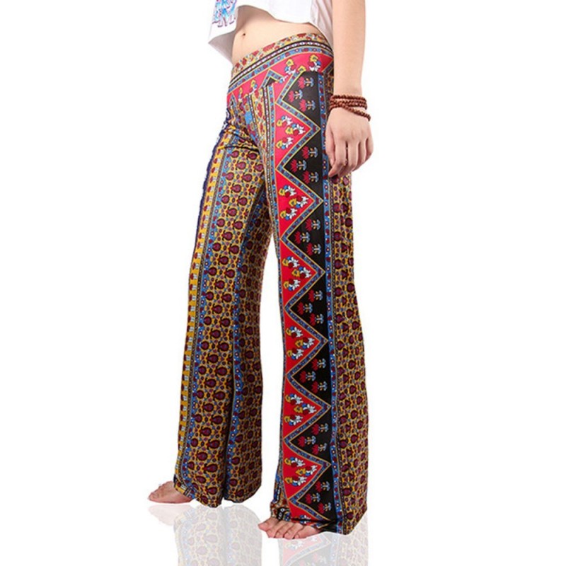 Print Low-waisted Women's Bell Pants