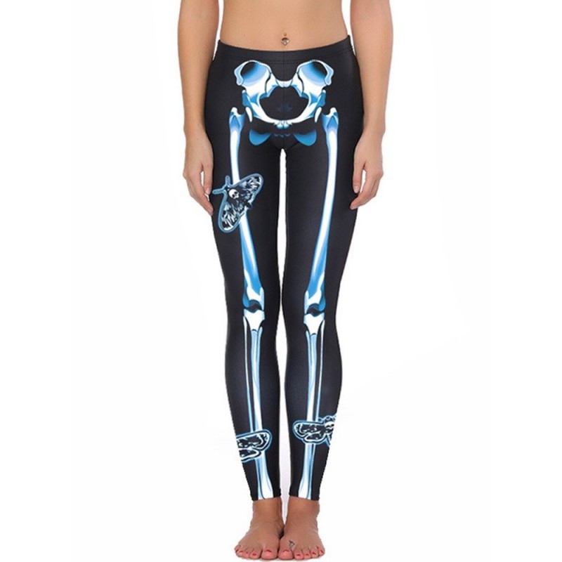 Halloween Skull Thin Punk Women's Leggings