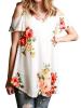 Summer Off Shoulder Floral Women's T-shirt