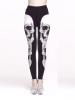 Chic Halloween Skull Skeleton Casual Pants