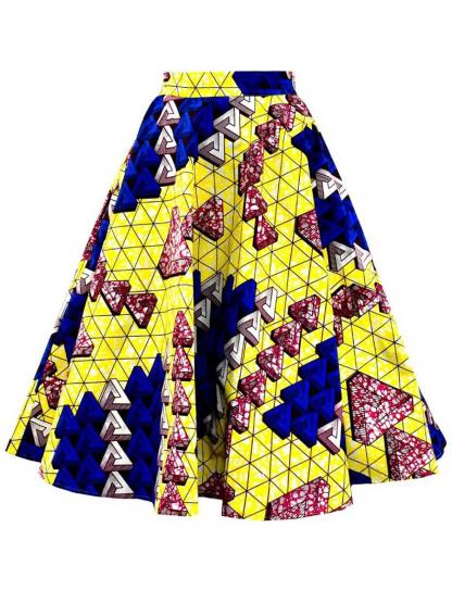 Print A Line Women's Skirt