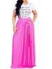 Pure Color Chiffon Women's Skirt