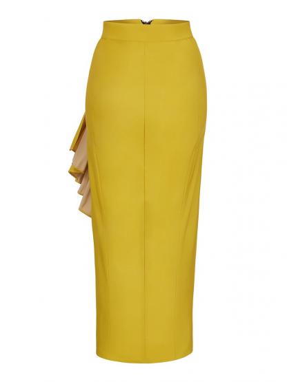 Plain Zipper Ankle-Length Women's Pencil Skirt